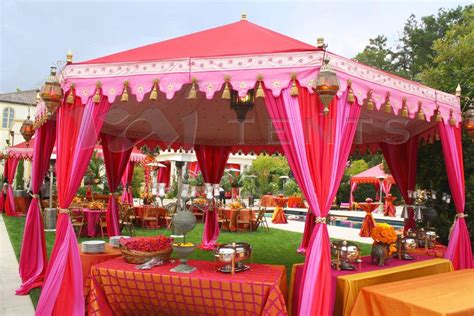 Hot Pink and Pink Grand Pavilion | Wedding tent decorations, Tent ...