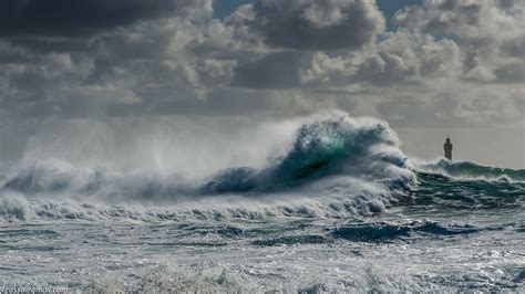 Download Lighthouse Storm Wave Sea Nature Ocean HD Wallpaper