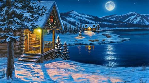 Winter Cabin Wallpaper For Desktop (57+ images)