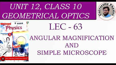 Angular Magnification | Simple microscope class 10 | University Physics ...