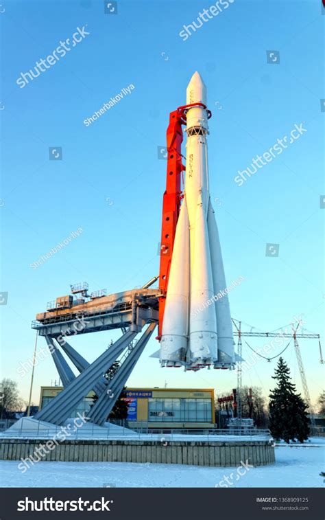 MOSCOW, RUSSIA - JANUARY, 2017: Vostok, a three-stage launch vehicle ...