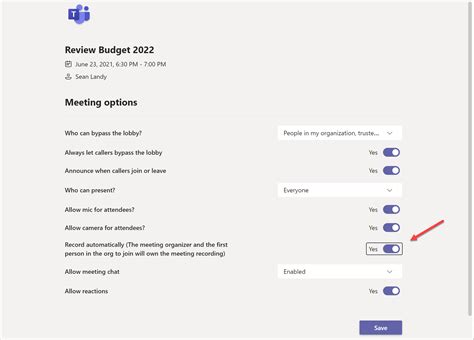 Teams Gets Automatic Meeting Recording Option - Office 365 for IT Pros