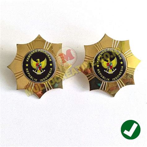 Jual Pin Logo Kemenko Polhukam Pin Model Bintang Pin Kemenko Polhukam ...