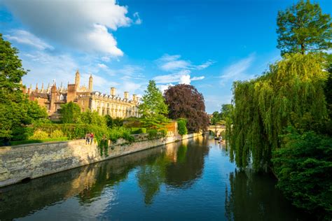 Cambridge city on the River Cam, England - Select English