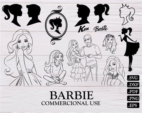 BARBIE SVG,barbie and ken svg, barbie silhouette, barbie clipart, girl ...