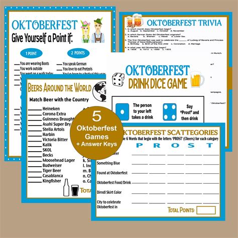 Printable Oktoberfest Party Games - Printable Form, Templates and Letter