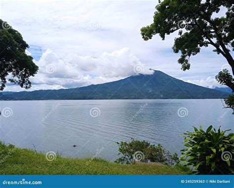 Danau Ranau Mountain stock image. Image of cloud, ranau - 245259363