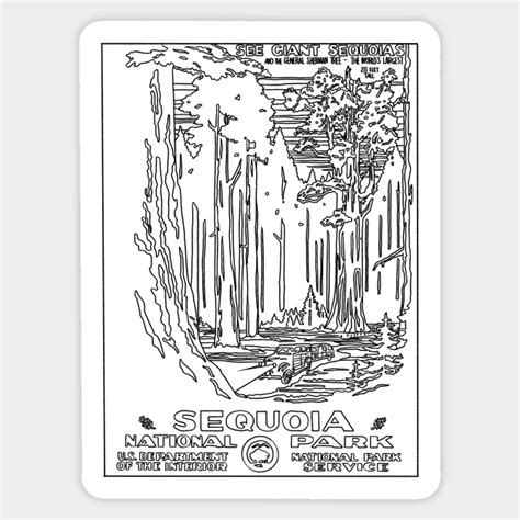 Sequoia - Sequoia National Park - Sticker | TeePublic