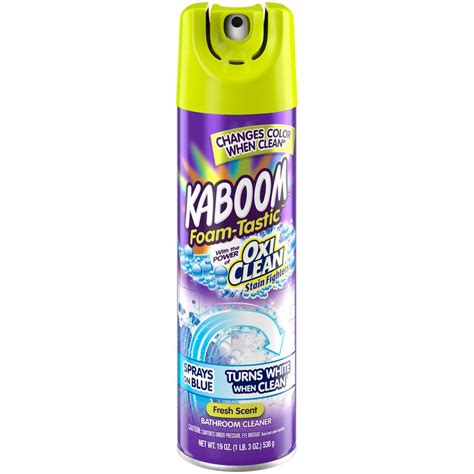 Kaboom 19 oz. Foam-Tastic Fresh Bathroom Cleaner with OxiClean-35270 - The Home Depot