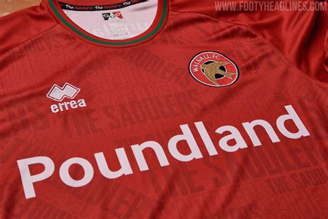 Walsall FC 22-23 Home, Away & Third Kits Released - Footy Headlines