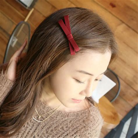 1 pc New Fashion Girls Hair Clips Women Solid Long Barrettes Hair Accessories Children Big Bow ...