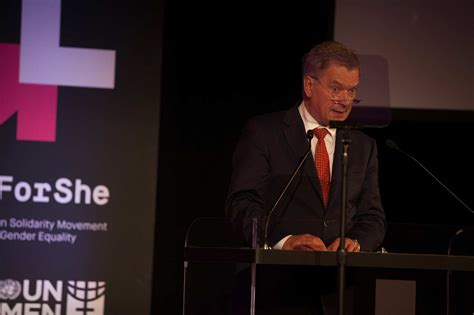 His Excellency, Sauli Niinistö, President of Finland Hosts HeForShe Second Anniversary at the ...