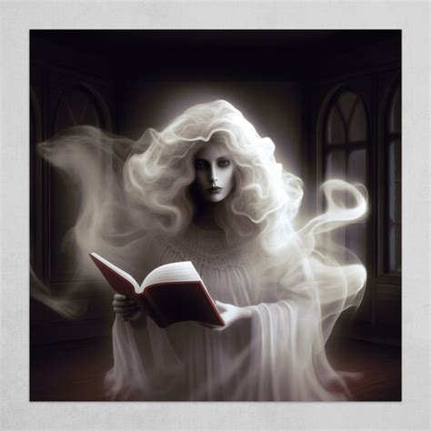 Ghost Reading A Book - I by Saujani Art