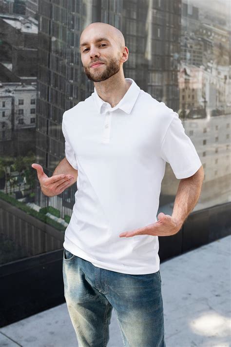 Menswear polo shirt white casual | Premium Photo - rawpixel