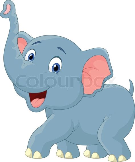 Vector illustration of Elephant ... | Stock vector | Colourbox