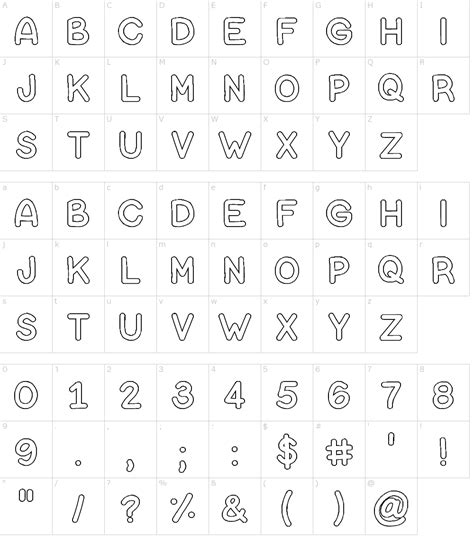 Fancy Bubble Letter Fonts