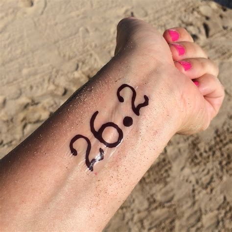 26.2 Marathon Tattoo Running Tattoo Temp Tattoo Fake - Etsy