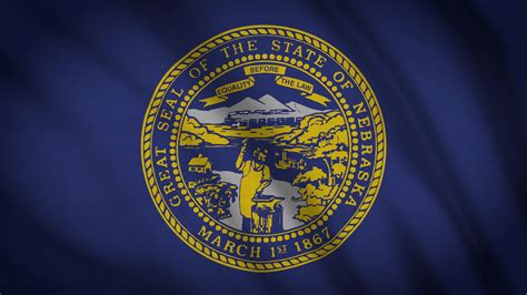 Nebraska State Flag 1622324 Stock Video at Vecteezy