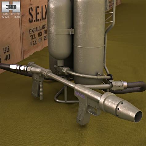 M2 Flamethrower 3D model - Weapon on Hum3D