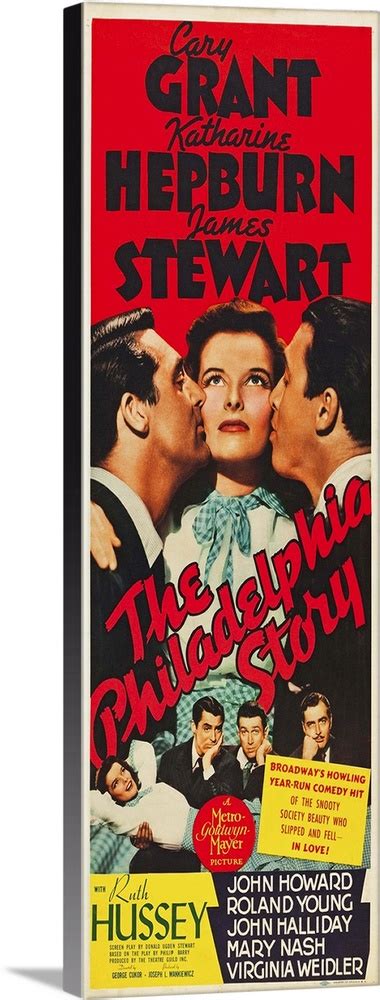 The Philadelphia Story - Vintage Movie Poster Wall Art, Canvas Prints ...