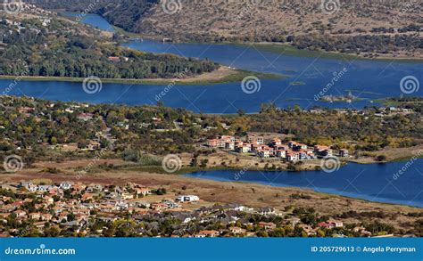 Aerial View of Hartbeespoort Dam Stock Image - Image of aerial, harties ...