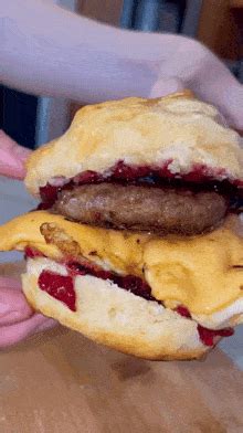 Ham Breakfast Sandwich Food GIF - Ham breakfast sandwich Food Ham - Discover & Share GIFs