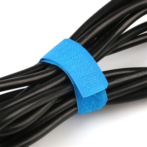 New Velcro Cable Ties Nylon Strap Power Wire Management Marker Straps ...