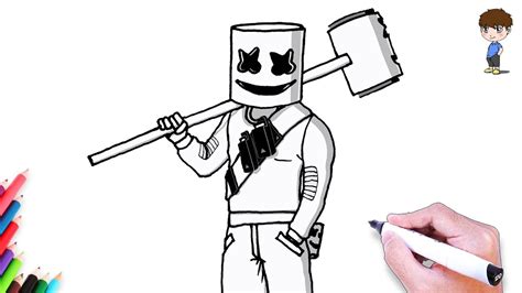 Comment Dessiner Marshmello Fortnite facilement – Dessin Facile a Faire ...