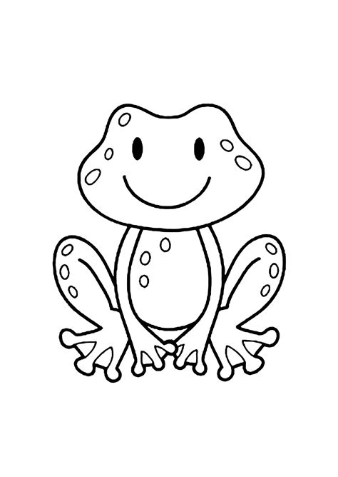 Frog coloring page for children - Frog Coloring Pages for Kids