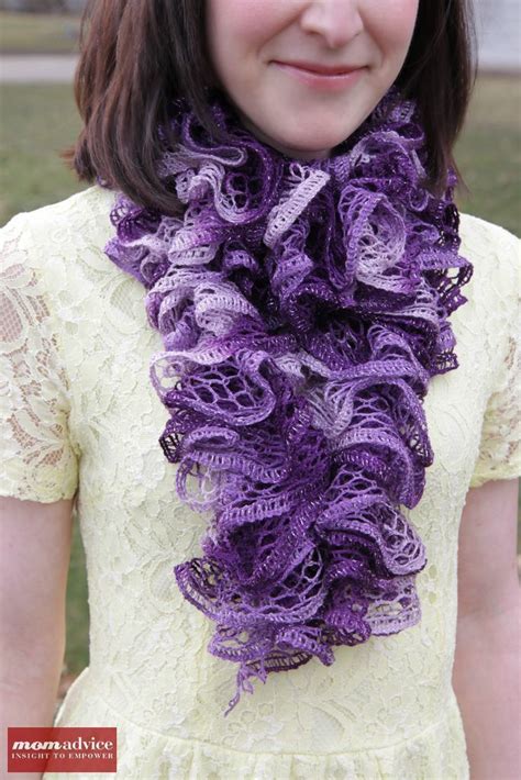 Image detail for -Easy Knitted Ruffled Scarf With Sashay Yarn | The ...