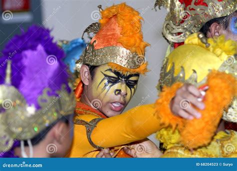 Monkey costume editorial stock photo. Image of apes, preparing - 68204523