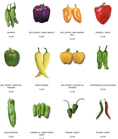 Like sweet peppers? We have lots of varieties of sweet chile peppers that are sure to please ...