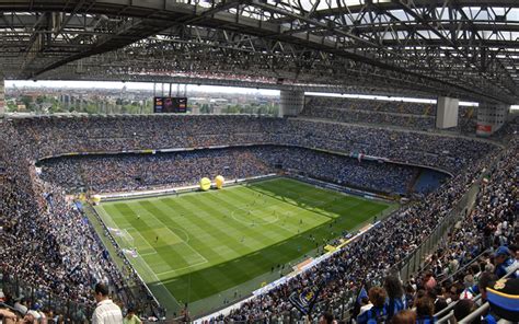 Scarica sfondi San Siro, stadio di calcio, stadio Giuseppe Meazza ...