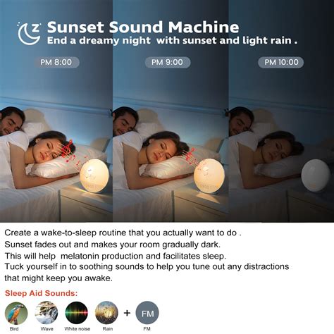 Sunrise Alarm Clock for Heavy Sleepers, Wake Up Light with Sunrise ...