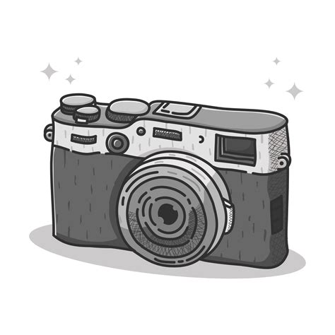 Camera Logo Cartoon Vector Design. Photography Logo Hand Drawn Studio Icon. Photographic ...