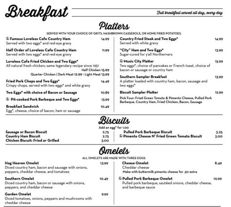 The Loveless Cafe Nashville, TN Menu (Updated: September 2023)