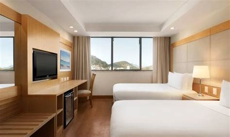 Rooms at the Hilton Copacabana Hotel in Rio De Janeiro