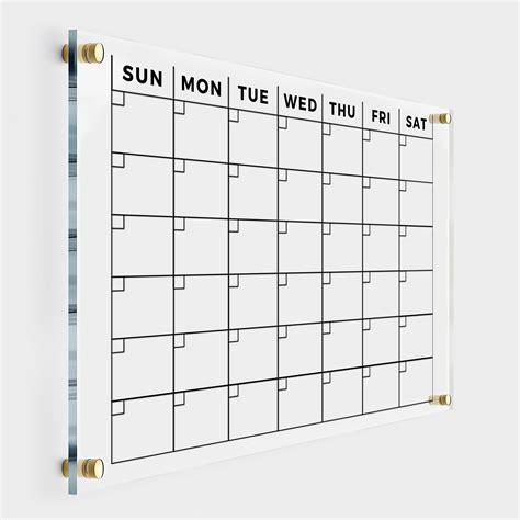 Large Dry Erase Calendar - 36x48 Undated Erasable Monthly Calendar ...