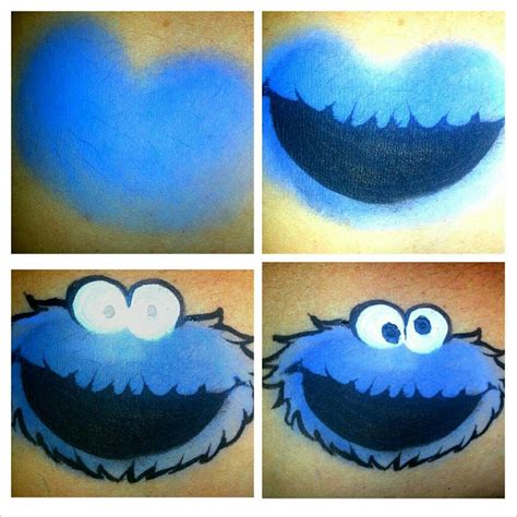 Cookie Monster | Face painting designs, Face painting, Face painting easy