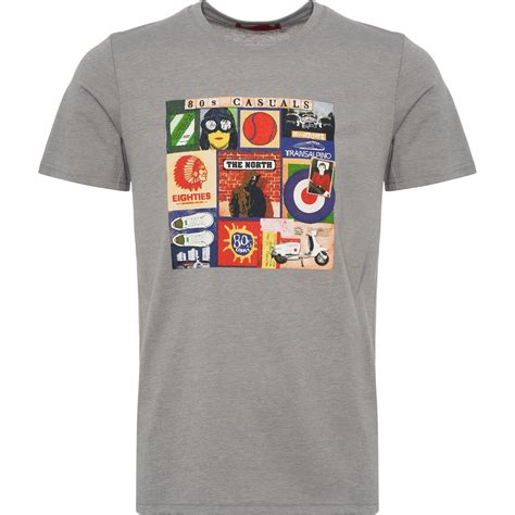 80's Casuals Grey Sources of 80's Casuals T-Shirt 80S-GRY