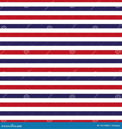 Seamless Red, White and Blue Stripe Pattern Stock Illustration - Illustration of design ...