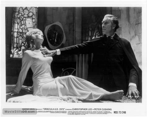 Dracula A.D. 1972 - Publicity still of Stephanie Beacham & Christopher Lee