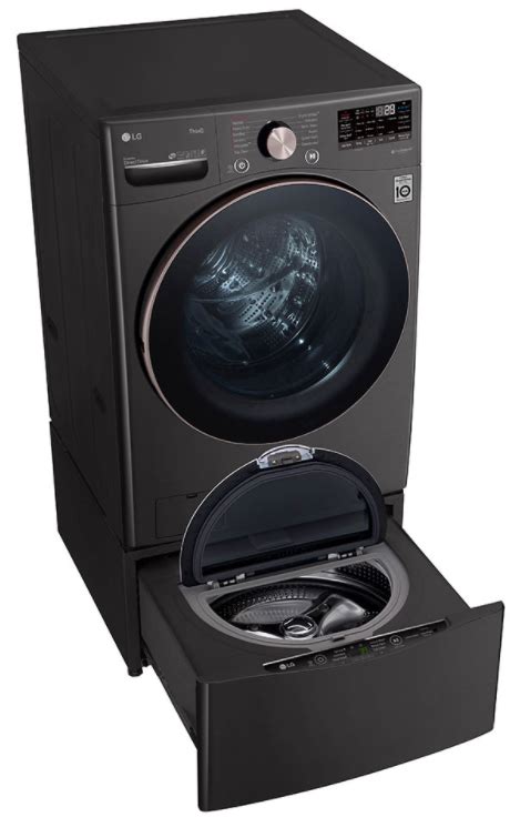 LG 4.5 Cu. Ft. Black Steel Front Load Washer | Spencer's TV & Appliance ...