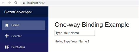 Blazor Two-Way Binding TextBox Example - Learn @bind and @bind:event