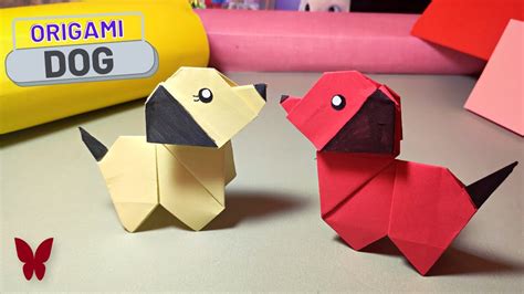 How to make ORIGAMI DOG | Origami Animals | PAPER CRAFTS - YouTube