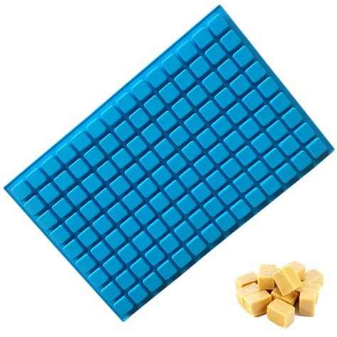 126 Cavity Silicone Ice Cube Tray Mold, Square Mini Candy Chocolate ...