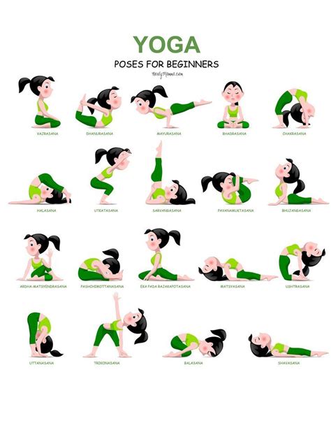 20 Easy Yoga Poses for Beginners with a Free Printable - Nerdy Mamma ...