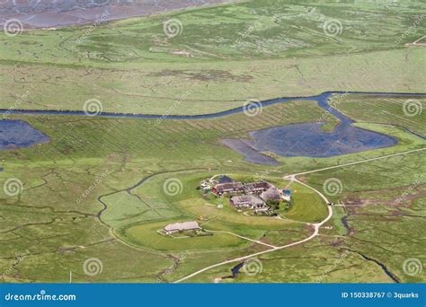 Hallig Hooge, Aerial Photo of the Schleswig-Holstein Wadden Sea ...