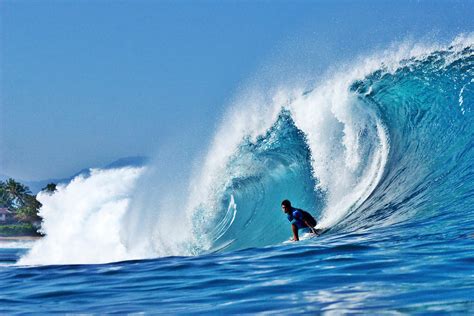 Hawaii Pipeline Surfing