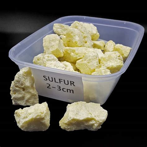 Pure Sulfur Crystals 2-3cm - Over 80 Natural Healing Crystals - Healing Crystals, Tumble stones ...